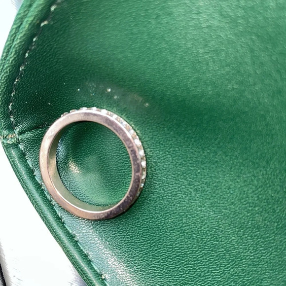 Fashion faux  diamonds Rose gold tone round ring - Picture 4 of 6